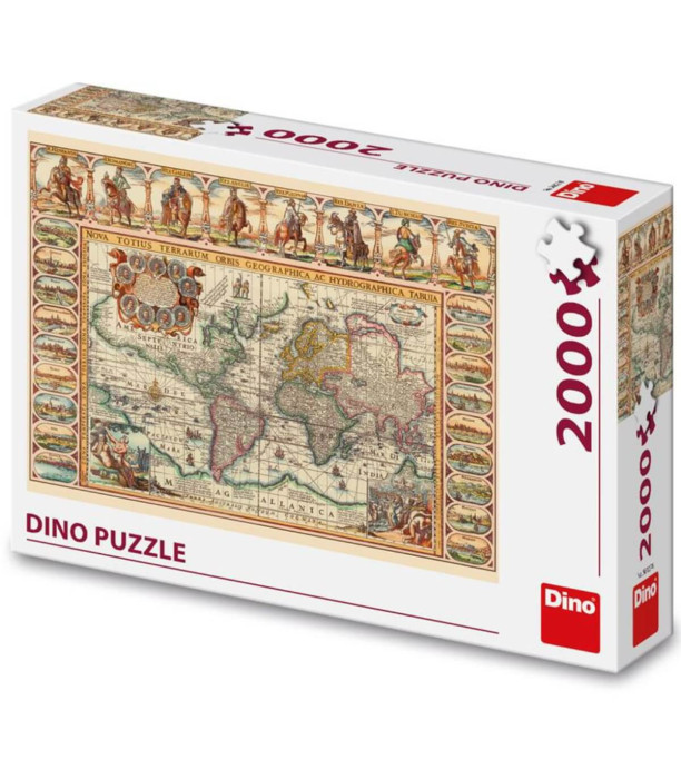 PUZZLE HISTORICAL MAP OF THE WORLD 2000 PIECES - PUZZLES AND CUBES