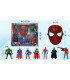 6 SUPERHERO FIGURES WITH MASK IN A LARGE BOX - Heroes