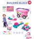 CHILDREN'S CONSTRUCTOR IN PINK CART 168 PIECES - BUILDING BLOCKS