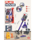 CHILDREN'S VERTICAL VACUUM CLEANER LARGE WITH CLEANING SET PLAY HOUSE - Household and kitchen appliances