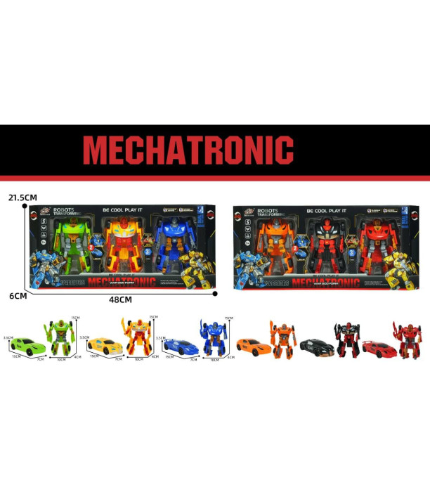 TRANSFORMERS 3 PCS IN BOX MECHATRONIC - Transformers Figures