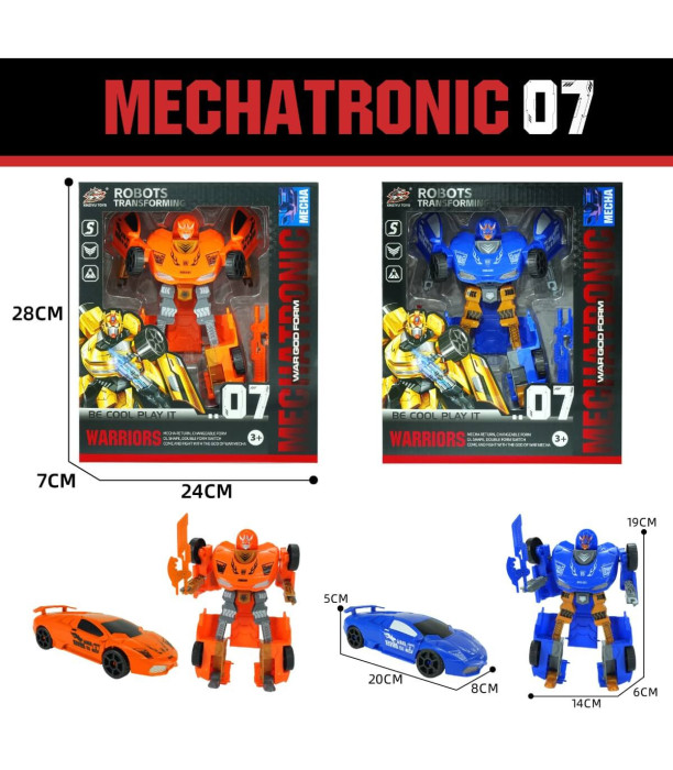 TRANSFORMERS MECHATRONIC IN A BOX 2 COLORS - Transformers Figures