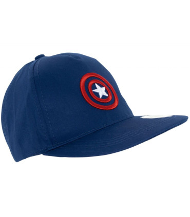 YOUTH CAP WITH BRIM AND EMBROIDERY CAPTAIN AMERICA 56/58 - CHILDREN'S HATS