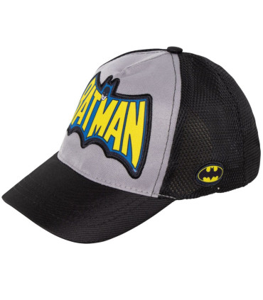 CHILDREN'S CAP WITH BRIM, MESH AND BATMAN EMBROIDERY 51/54 - CHILDREN'S HATS