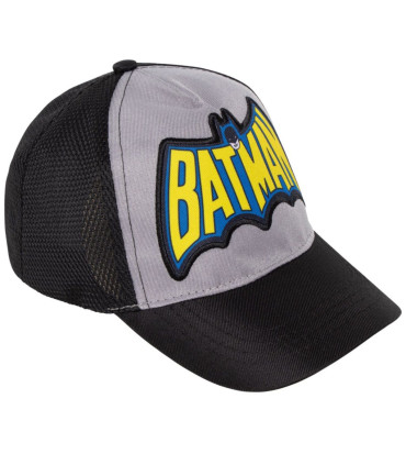 CHILDREN'S CAP WITH BRIM, MESH AND BATMAN EMBROIDERY 51/54 - CHILDREN'S HATS