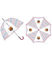 CHILDREN'S HANDHELD UMBRELLA BELL BARCELONA TRANSPARENT