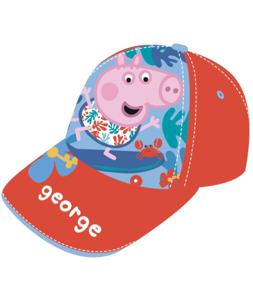PEPPA PIG CHILDREN'S CAP WITH BRIM - GEORGE 2 COLORS 48/51 - CHILDREN'S HATS