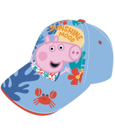 PEPPA PIG CHILDREN'S CAP WITH BRIM - GEORGE 2 COLORS 48/51 - CHILDREN'S HATS