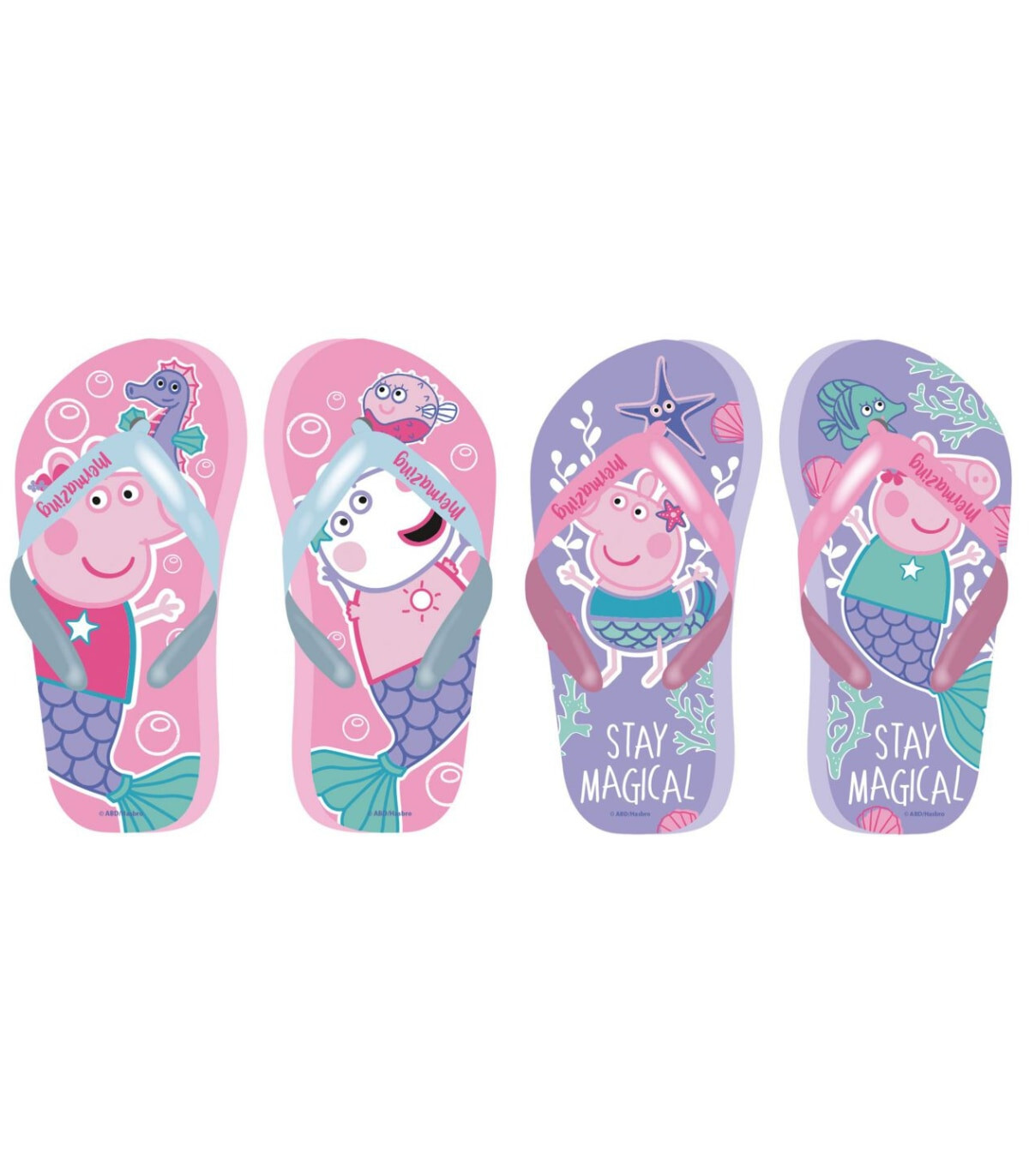 PEPPA PIG CHILDREN'S FLIP FLOPS 28-34 SERIES - CHILDREN'S SLIPPERS AND FLIP-FLOPS