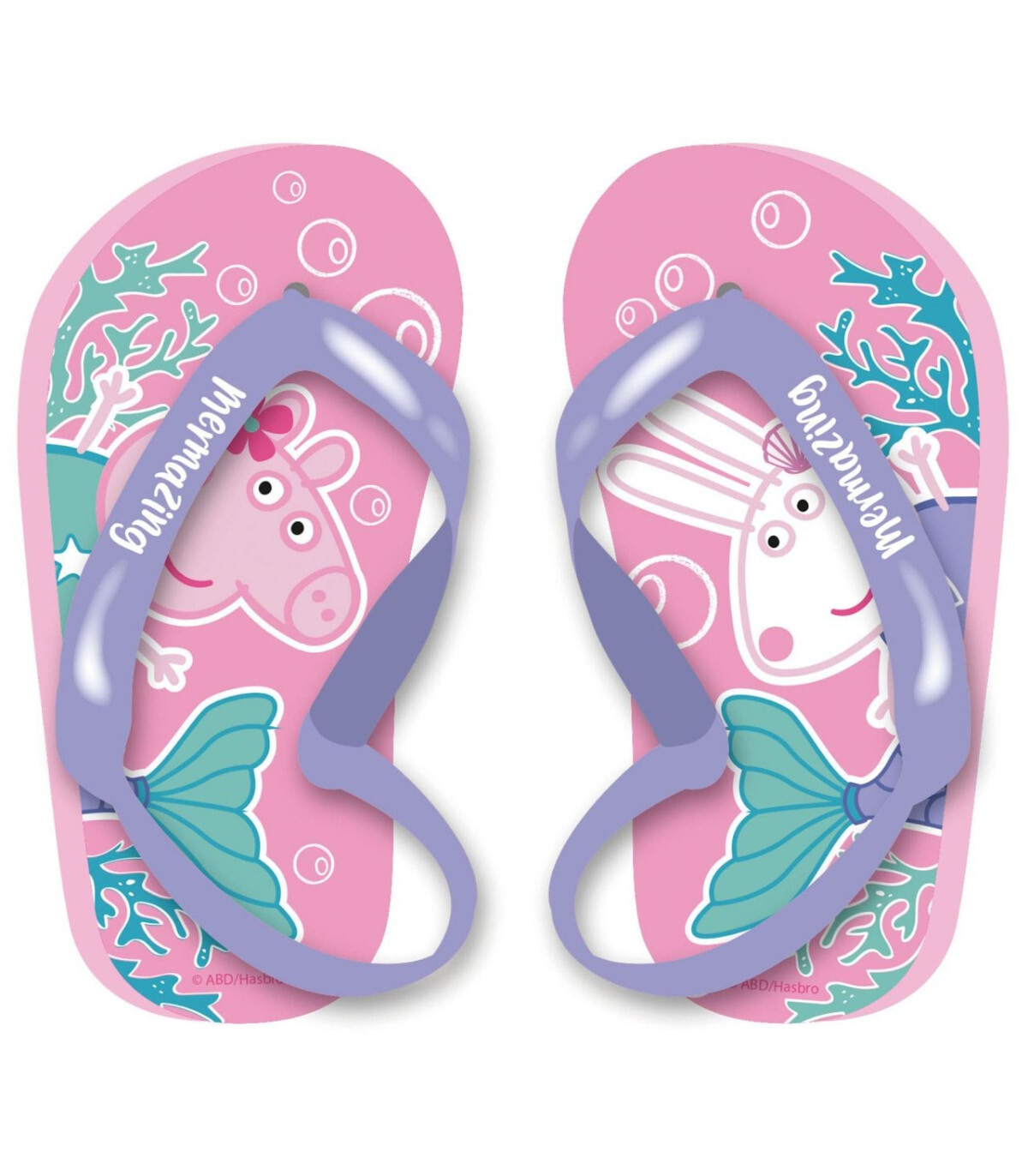 PEPPA PIG CHILDREN'S FLIP FLOPS WITH ELASTIC 22-28 SERIES - CHILDREN'S SLIPPERS AND FLIP-FLOPS