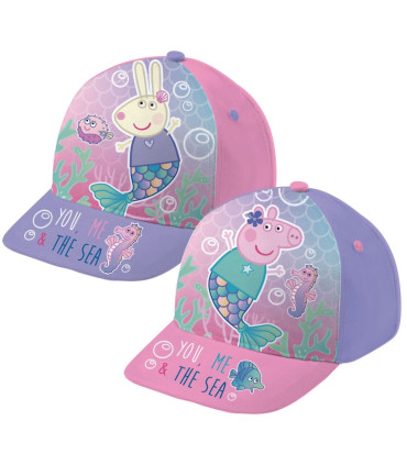 PEPPA PIG BABY HAT WITH BRIM 2 COLORS 44/46 - CHILDREN'S HATS