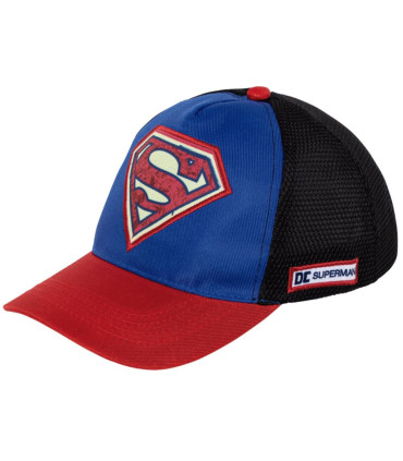 CHILDREN'S CAP WITH BRIM, MESH AND SUPERMAN EMBROIDERY 51/54 - CHILDREN'S HATS