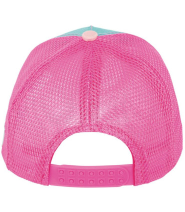 CHILDREN'S CAP WITH BRIM AND MESH STITCH PINK 51/54 - CHILDREN'S HATS
