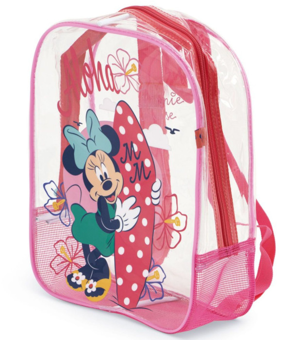 TRANSPARENT MINNIE CHILDREN'S BEACH BAG 32*25*23 - CHILDREN'S BACKPACKS