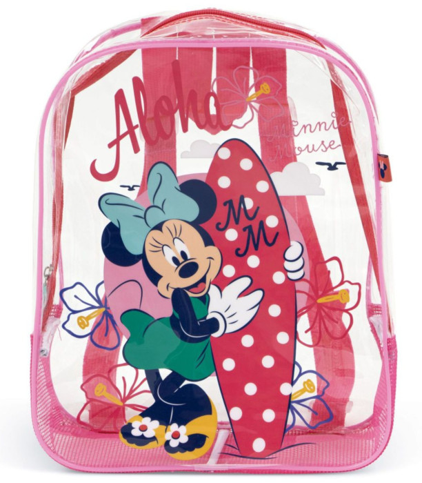 TRANSPARENT MINNIE CHILDREN'S BEACH BAG 32*25*23 - CHILDREN'S BACKPACKS