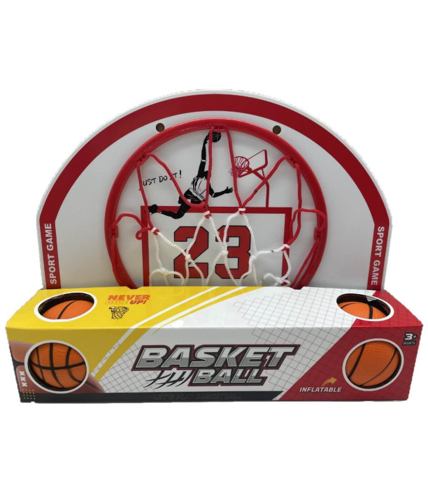 CHILDREN'S BASKETBALL HOOP WITH 2 SMALL BALLS - SPORTS
