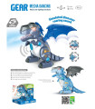 CHILDREN'S WALKING INTERACTIVE DRAGON WITH A GUN IN OPEN BOX