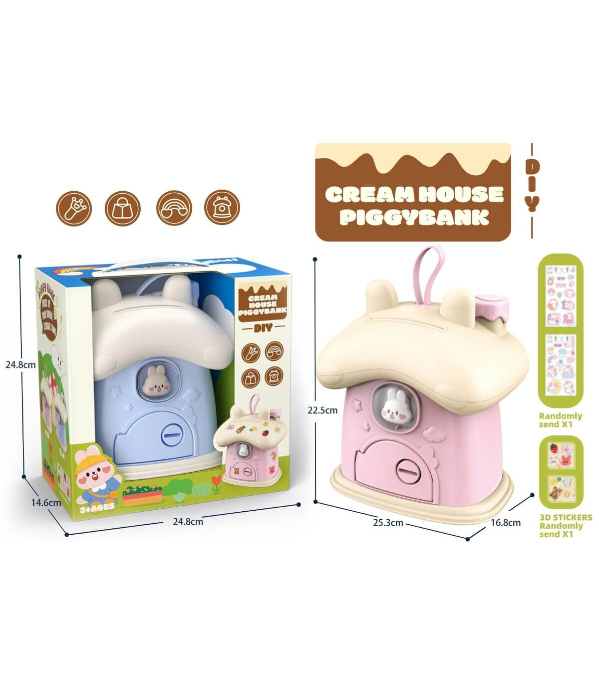 BIG RABBIT CHILDREN'S PIGGY BANK - Other children's equipment