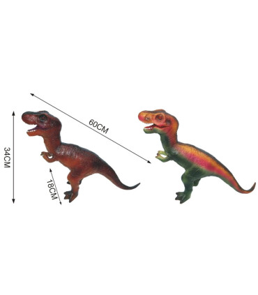 CHILDREN'S RUBBER DINOSAUR WITH SOUND 60 CM - Dinosaurs