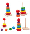WOODEN BABY PYRAMID 8 PIECES