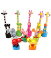 WOODEN FIGURES DANCING ANIMALS 10 TYPES
