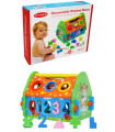 WOODEN SORTER HOUSE WITH NUMBERS