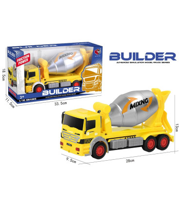 CHILDREN'S CONCRETE TRUCK MECHANICAL IN BOX 33 CM - Agricultural, construction machinery and military equipments