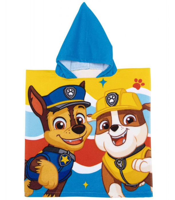 CHILDREN'S TOWEL PONCHO PAW PATROL BOY 50*100 - CHILDREN'S BEACH TOWELS