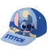 BABY HAT WITH BRIM STITCH BLUE/PINK 44/46 - CHILDREN'S HATS