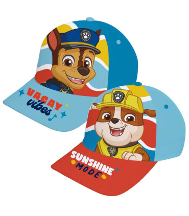 PAW PATROL CHILDREN'S CAP WITH BRIM 2 DOGS 48/51 - CHILDREN'S HATS