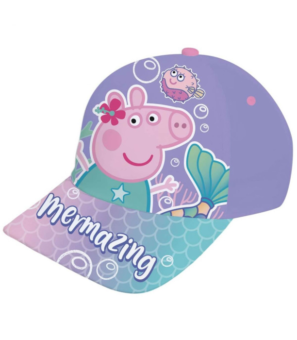 PEPPA PIG MERMAZING CHILDREN'S CAP WITH BRIM 48/51 - CHILDREN'S HATS