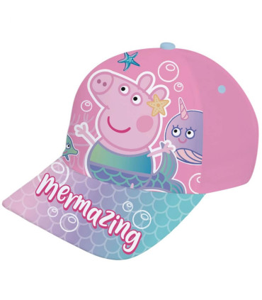 PEPPA PIG MERMAZING CHILDREN'S CAP WITH BRIM 48/51 - CHILDREN'S HATS