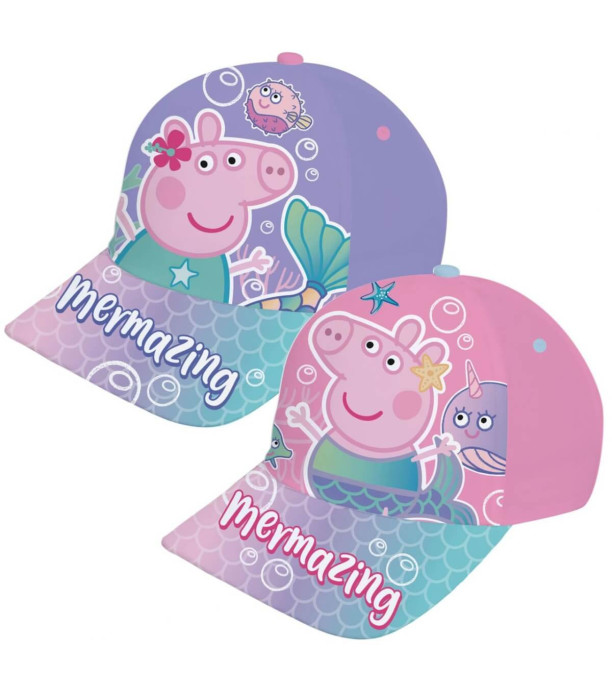 PEPPA PIG MERMAZING CHILDREN'S CAP WITH BRIM 48/51 - CHILDREN'S HATS