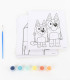 CHILDREN'S SET DRAW WITH NUMBERS BLUEY