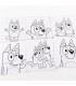 CHILDREN'S SET DRAW WITH NUMBERS BLUEY