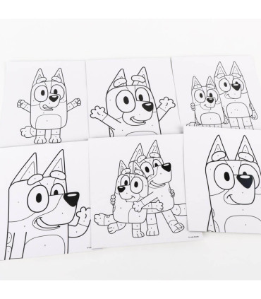 CHILDREN'S SET DRAW WITH NUMBERS BLUEY Cerda