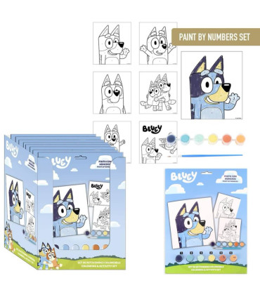 CHILDREN'S SET DRAW WITH NUMBERS BLUEY Cerda