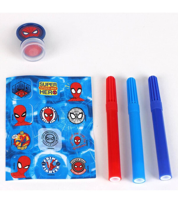 SPIDER-MAN COLORING NOTEBOOK WITH STENCILS AND ACCESSORIES Cerda