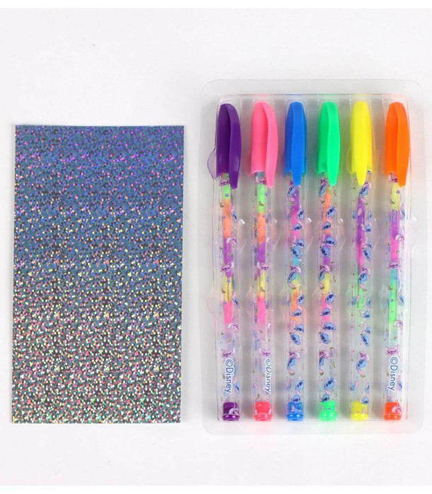 6 GEL PENS IN SILICONE CASE STITCH