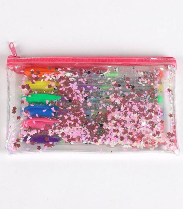 MINNIE SILICONE CASE WITH 6 GEL PENS