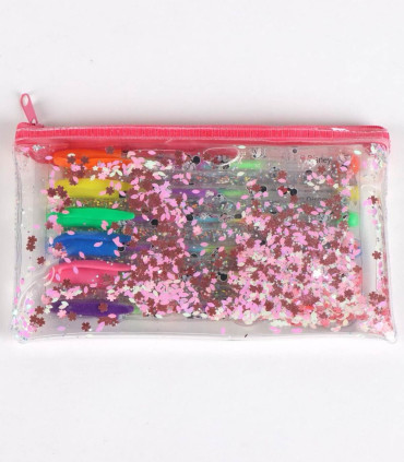 MINNIE SILICONE CASE WITH 6 GEL PENS Cerda