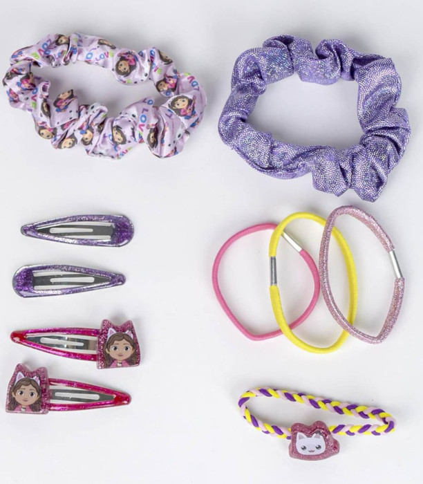 CHILDREN'S PENCIL CASE WITH HAIR ACCESSORIES GABBY