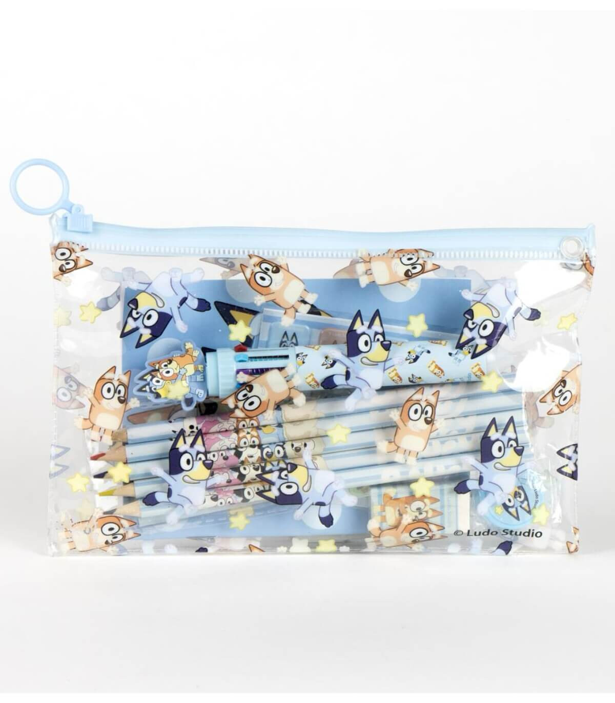 STUDENT SUPPLIES IN SILICONE PENCIL CASE BLUEY Cerda
