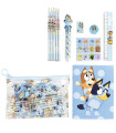 STUDENT SUPPLIES IN SILICONE PENCIL CASE BLUEY