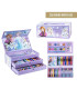THREE-TIERED CASE WITH PENCILS, MARKERS, AND FROZEN PAINTS