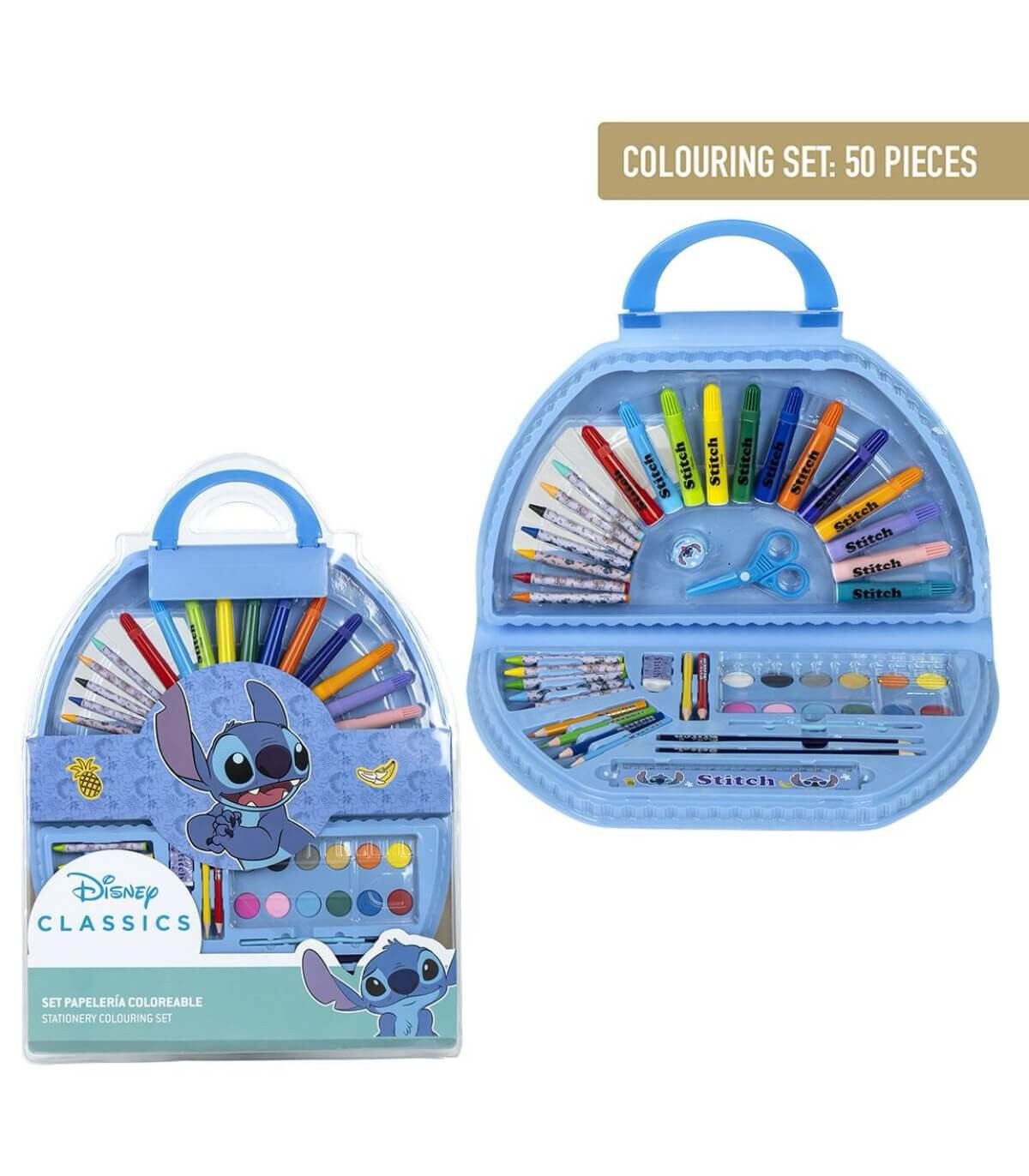 LARGE PAINTING SET 50 PARTS IN BLISTER STITCH Cerda