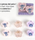 HAIR CLIPS AND PINS IN BLISTER 10 PIECES STITCH Cerda