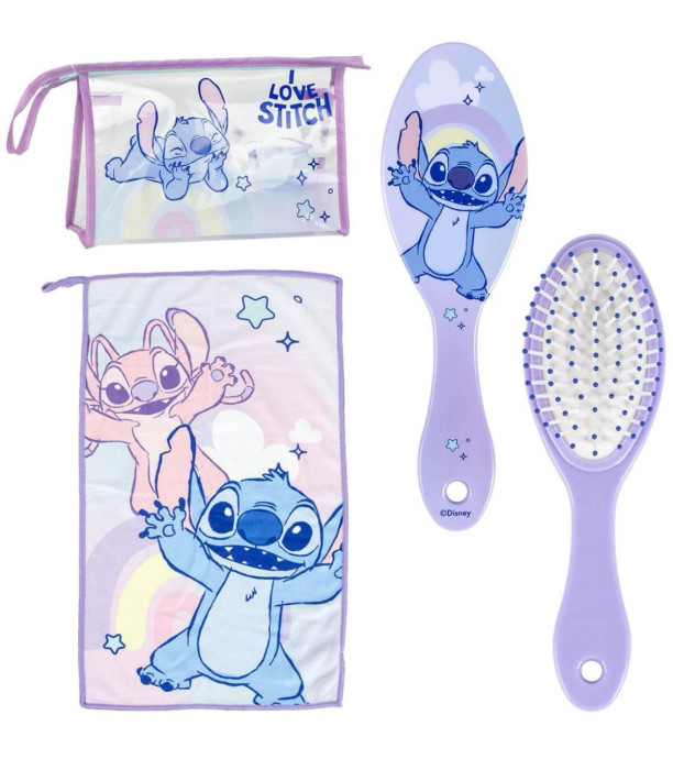 HAIR BRUSH WITH A CLOTH IN A SILICONE CASE STITCH