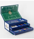 THREE-TIERED CASE WITH PENCILS, MARKERS, AND PAINTS REAL MADRID Cerda