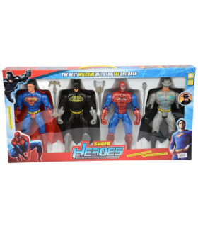 SUPERHERO FIGURES LARGE 4 PCS. IN BOX Armtoys